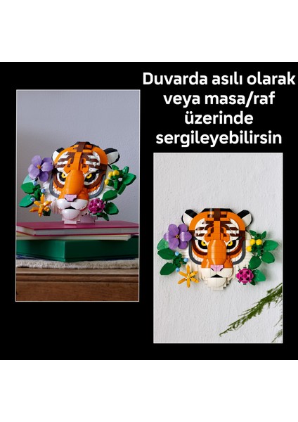 ® Art Fauna Koleksiyonu – Kaplan 31217 - Yetişkinler Için Çiçekli Dekoratif Model Yapım Seti (744 Parça)