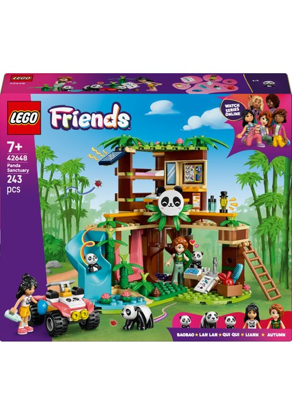 ® Friends Panda Barınağı Hayvan Bakımı 42648 - 7 Yaş ve Üzeri Çocuklar Için Yaratıcı Oyuncak Yapım Seti (243 Parça)