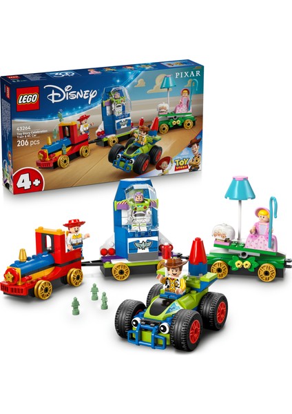 ® ǀ Disney ve Pixar Oyuncak Hikayesi Kutlama Treni ve Rc Araba 43264 - 4+ Çocuklar Için Yaratıcı Oyuncak Yapım Seti (206 Pr)