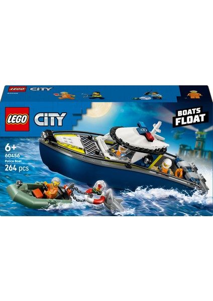 ® City Polis Teknesi Takibi 60456 - 6 Yaş ve Üzeri Çocuklar Için Yaratıcı Oyuncak Yapım Seti (264 Parça)
