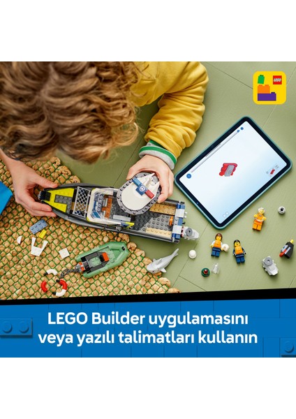 ® City Polis Teknesi Takibi 60456 - 6 Yaş ve Üzeri Çocuklar Için Yaratıcı Oyuncak Yapım Seti (264 Parça)