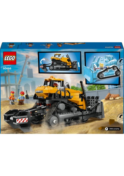 ® City Sarı Buldozer 60466 - 8 Yaş ve Üzeri Çocuklar Yaratıcı Oyuncak Yapım Seti (682 Parça)