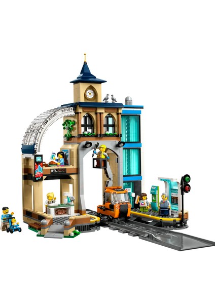 ® City Merkez Tren Istasyonu 60469 - 7 Yaş ve Üzeri Çocuklar Için Yaratıcı Oyuncak Yapım Seti (752 Parça)