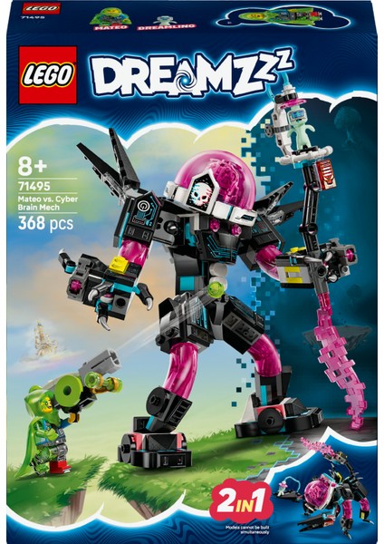 ® Dreamzzz™ Mateo, Siber Beyin Robotuna Karşı 71495 - 8 Yaş ve Üzeri Çocuklar Için Yaratıcı Oyuncak Yapım Seti (368 Parça)