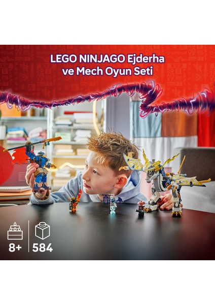 ® Nınjago® Rogue’un Robot Ejderha Binicisi 71843 - 8+ Çocuklar Için 4 Minifigür Içeren Yaratıcı Oyuncak Yapım Seti (584 Pr)