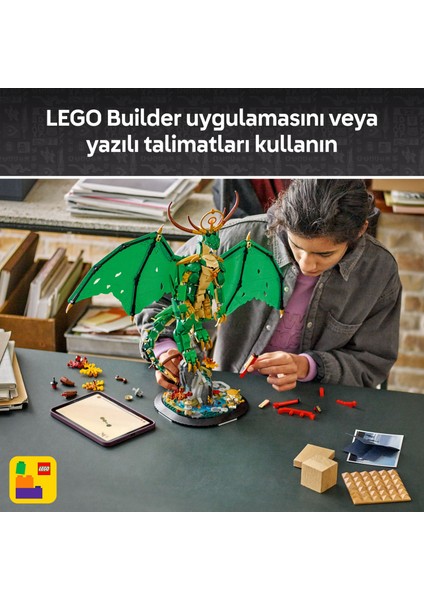 ® Nınjago® Muhafız Ejderha 71847 - 14 Yaş ve Üzeri Için Usta Wu Minifigürü Içeren Yaratıcı Oyuncak Yapım Seti (1650 Parça)