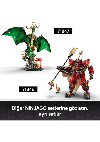 ® Nınjago® Muhafız Ejderha 71847 - 14 Yaş ve Üzeri Için Usta Wu Minifigürü Içeren Yaratıcı Oyuncak Yapım Seti (1650 Parça)