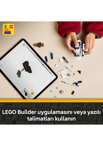® Star Wars: Klon Savaşları Plo Koon'un Jedi Starfighter™ Mikro Savaşçısı 75400 - 6+ Çocuklar Için Oyuncak Yapım Seti (89 Pr)