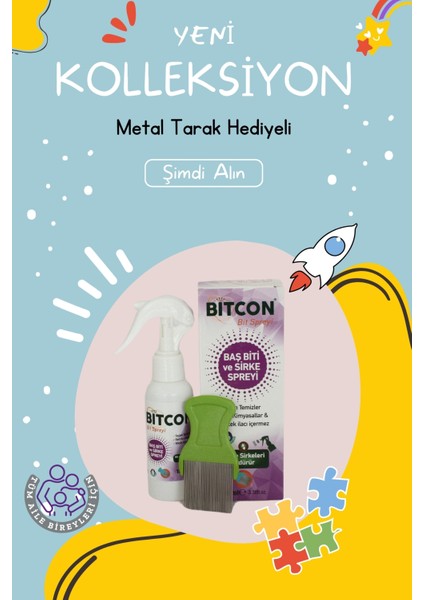 Bitcon Baş Biti ve Sirke Spreyi modelleri