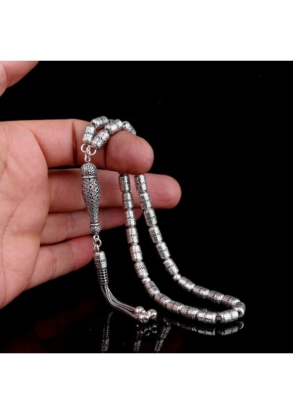 925 Ayar Gümüş Kapsül Kesim Fizyon Tesbih Model 1 modelleri