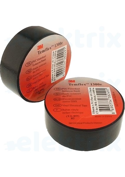 Temflex Pvc Elektrik Izole Bant 30'lu modelleri