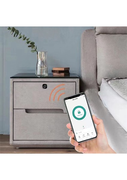 Tuya Bluetooth App Çekmece Dolap Kilidi Parmak Izi Dijital Dosya Mektup Anahtarsız Biyometrik Mobilya (Yurt Dışından)