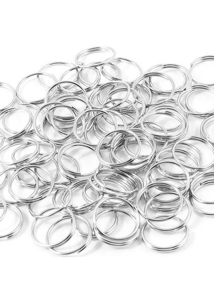 10MM Dia Gümüş Ton Metal Bölünmüş Döngü Anahtar Halkaları Tutucular Yedek 80 Adet (Yurt Dışından) modelleri