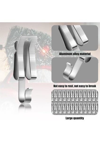 100 Adet Isıtma Kablosu Çatı Klipsleri ve Ara Parçaları, Metal Buz Çözücü Kablo Kancaları ve Ara Parçaları Seti Açık Hava Oluk Isıtma Bant Klipsleri (Yurt Dışından) fiyatları