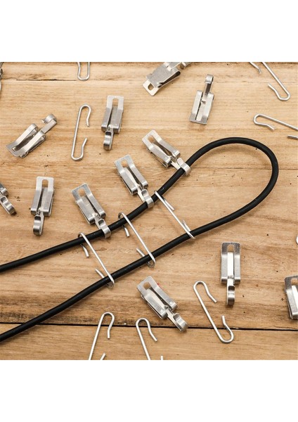 100 Adet Isıtma Kablosu Çatı Klipsleri ve Ara Parçaları, Metal Buz Çözücü Kablo Kancaları ve Ara Parçaları Seti Açık Hava Oluk Isıtma Bant Klipsleri (Yurt Dışından) indirimleri