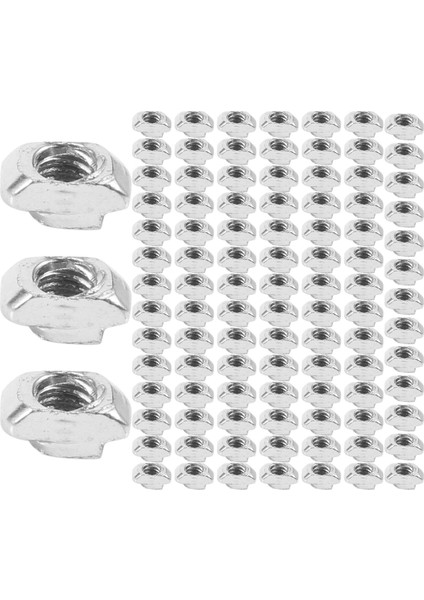 100 Adet M5 Çekiç Somun Karbon Çelik Alüminyum Konnektör T Bağlantı Elemanı Sürgülü Somun (Yurt Dışından) fiyatları