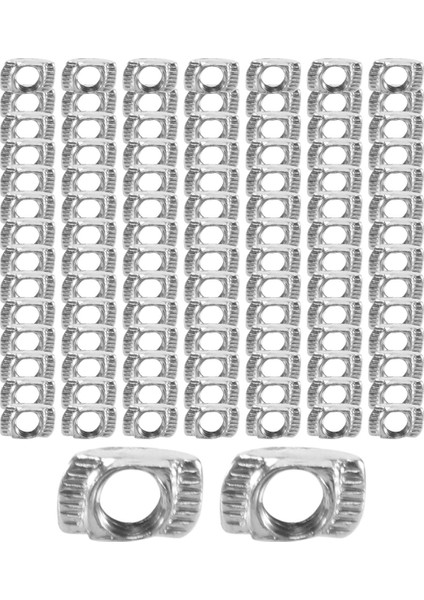 100 Adet M5 Çekiç Somun Karbon Çelik Alüminyum Konnektör T Bağlantı Elemanı Sürgülü Somun (Yurt Dışından) modelleri