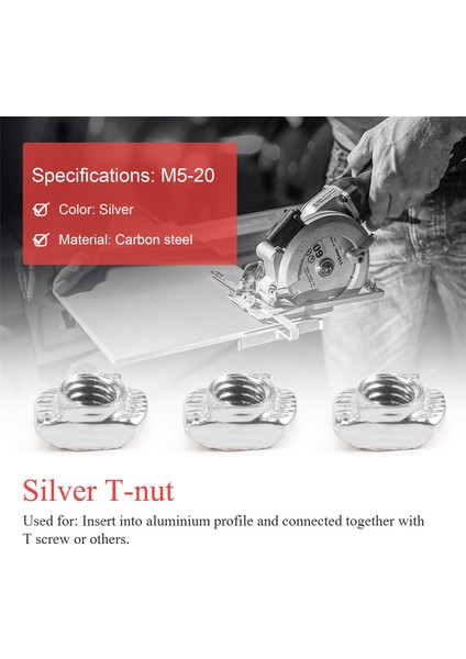 100 Adet M5 Çekiç Somun Karbon Çelik Alüminyum Konnektör T Bağlantı Elemanı Sürgülü Somun (Yurt Dışından) fırsatları