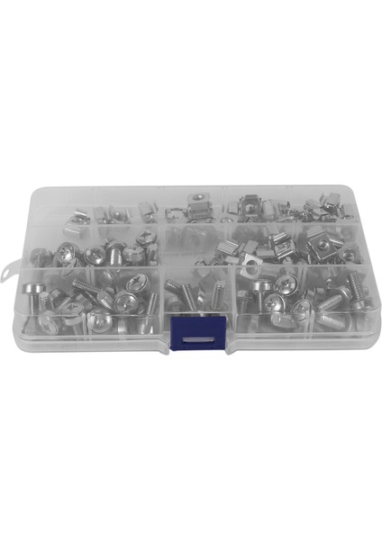 50 Takım M6 Kare Delikli Donanım Kafes Somunları ve Montaj Vidaları Sunucu Rafı ve Kabini Için Yıkayıcılar (M6 x 20MM) (Vida + Yıkayıcı + Kafes Somunu) (Yurt Dışından) modelleri