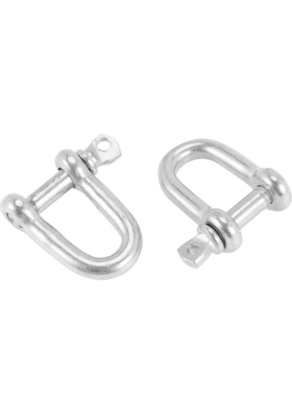 304 Paslanmaz Çelik Vida Pimi D Stili Zincir Dee Kelepçesi 4mm Donanım M4 2'li Paket (Yurt Dışından)