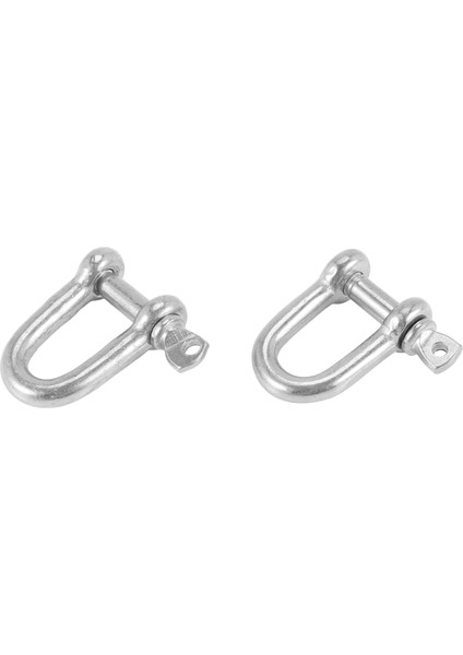 304 Paslanmaz Çelik Vida Pimi D Stili Zincir Dee Kelepçesi 4mm Donanım M4 2'li Paket (Yurt Dışından) modelleri