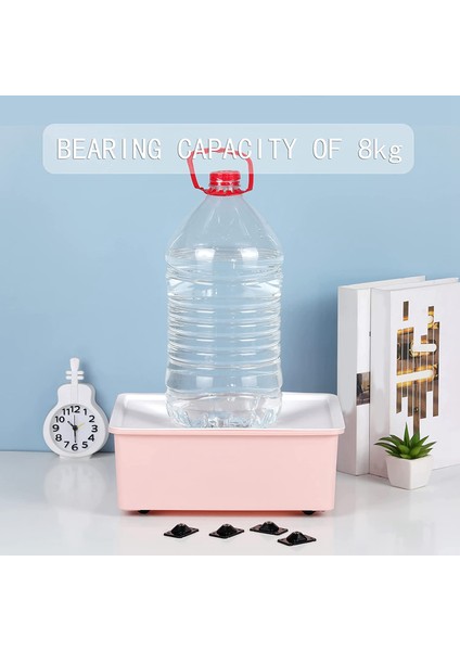 16 Adet Siyah Mini Tekerler Tekerlekler Kendinden Yapışkanlı Paslanmaz Çelik Macun 360 Derece Rotasyon Çöp Tenekesi Tekeri (Yurt Dışından) indirimleri