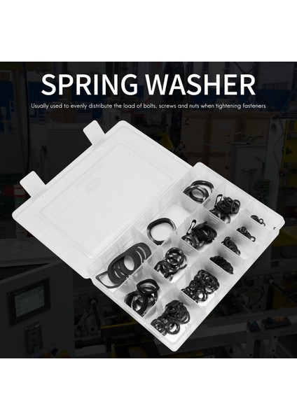 320 Adet Karbon Çelik Sıkıştırma Tipi Dalgalı Dalga Kırışık Yay Üç Dalga Yıkayıcılar Çeşitler Kiti (Yurt Dışından) fiyatları