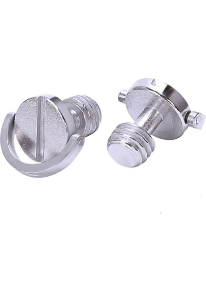 Daha Uzun Şaft D-Halkası Vidası 3/8 Inç-16 Dişli Kamera Tripod Hızlı Açılan Sabitleme Vidası Adaptörü (2'li Paket) (Yurt Dışından)