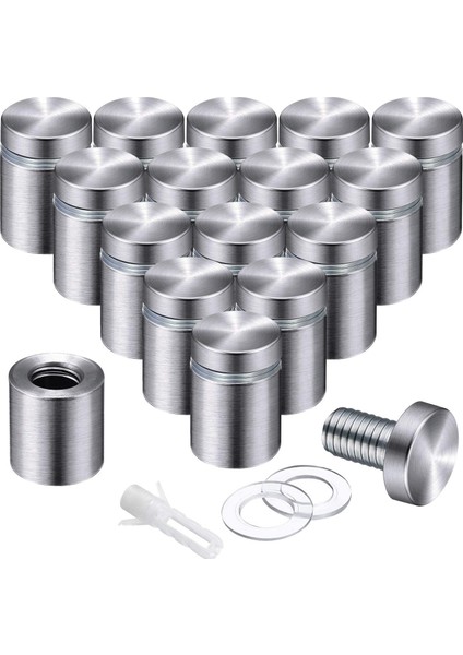 25 Paket Reklam Vidaları Standoff Mounts Cam Sanat Eserleri ve Tabela Gösterimleri Için Cam Akrilik Çivi (3/4 x 1 Inç) (Yurt Dışından) fiyatları