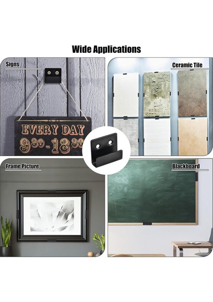 10 Paket Duvara Monte Ayna Klipsleri Vidalı Paslanmaz Çelik U Braketler Ayna Asma Seti Ağır Hizmet Tipi Resim Kancaları (Yurt Dışından) modelleri