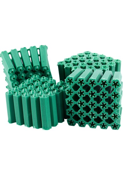 Montaj Vidaları Yeşil 6 mm Kaymaz Plastik Dübel 100 Adet (Yurt Dışından)
