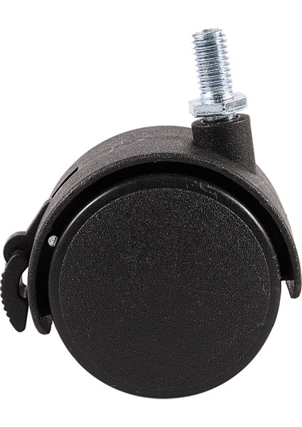 Mobilya Döner Kilitleme Tekerleği 8mm Vida Kök 2 Inç Dia Tekerlek Siyah (Yurt Dışından)