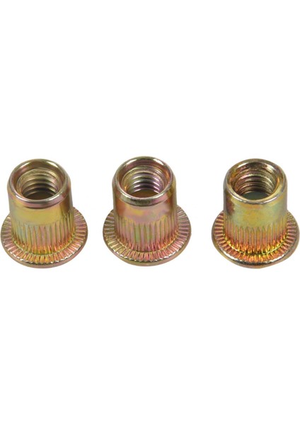 M6X12MM Düz Kafa Dişli Perçin Somun Takma Nutsert Bağlantı Elemanları 50 Adet (Yurt Dışından)