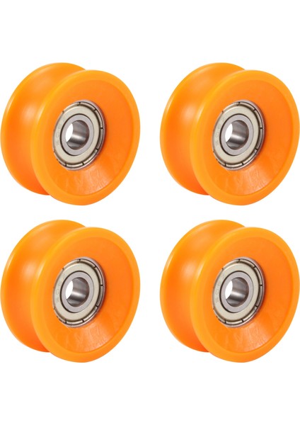 4 Adet 6X30X13MM Plastik Kaplamalı Mühürlü Rulmanlar Çelik 606ZZ Derin U Oluk Kılavuz Kasnak Raylı Bilyalı Rulman Tekerlek (Yurt Dışından) fiyatları