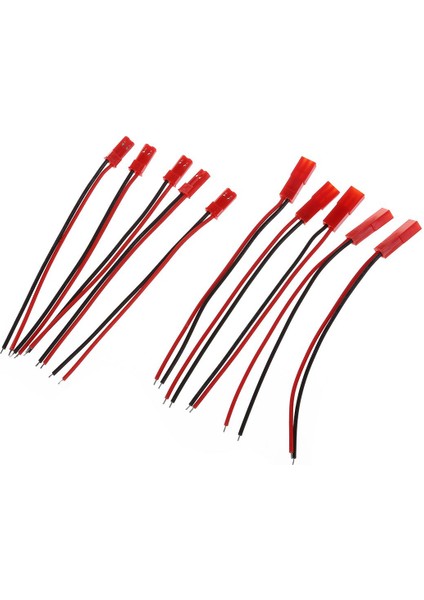 5 Çift 22AWG 100MM Kablo W 2pin Jst Mf Fişi Rc Pil Motor Bağlantısı Için (Yurt Dışından)