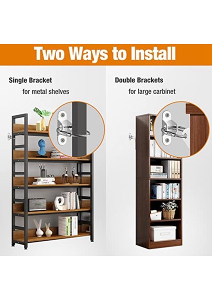 Mobilya Ankrajı (Pac OF10) Devrilme Önleyici Mobilya Ankrajı, Mobilya Şifonyer Duvar Emniyet Dübeli Mobilya Bağlantı Elemanı Duvar B (Yurt Dışından) fırsatları