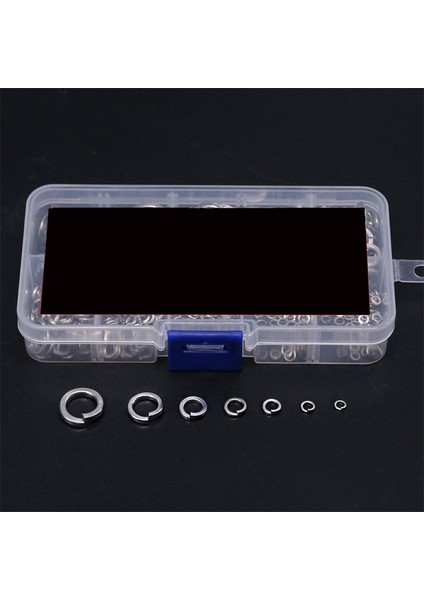 Yaylı Kilit Pulu, 304 Paslanmaz Çelik Yaylı Kilit Pulu Çeşitleri Seti (410 Parça, 8 Boyutlu) (Yurt Dışından) fiyatları