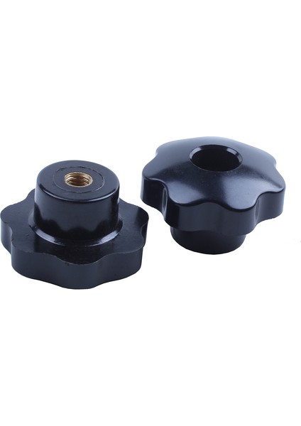 M8 x 50MM Çaplı Diş Sıkma Yıldız Topuzu Siyah Yedek 2 Adet (Yurt Dışından)