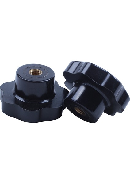 M8 x 50MM Çaplı Diş Sıkma Yıldız Topuzu Siyah Yedek 2 Adet (Yurt Dışından)