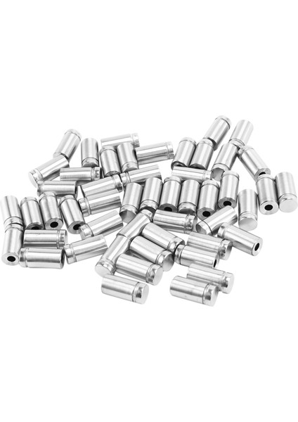 50 Paket Tabela Standoff Vidaları Reklam Vidaları Paslanmaz Çelik Duvar Standoff Montaj Aparatları Cam Sanat Eserleri ve Tabela Ekranları Için Cam Akrilik Çivi (1/2 x 1 Inç) (Yurt Dışından)