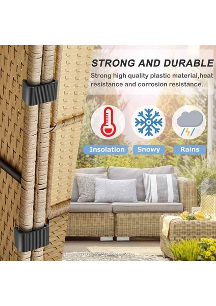 Adet Bahçe Mobilya Klipleri Anti-Deforme Rattan Mobilya Konnektörleri Açık Kanepe Plastik Kelepçeler Hasır Sandalye (Yurt Dışından) modelleri