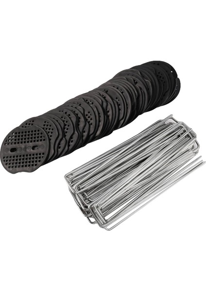 Şeklinde Bahçe Mandalları 80 Adet Membran Mandalları 6 Inç Bahçe Peyzaj Zımbaları 3mm Kalınlığında Otları Sabitlemek Için Zemin Mandalları (Yurt Dışından)