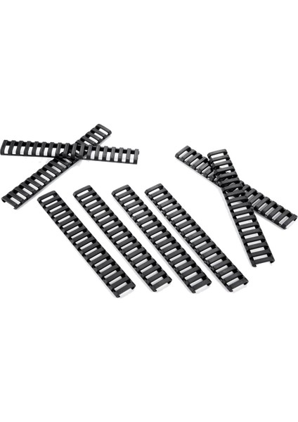 8 Parça Polimer Yumuşak Kolay Kurulum Merdiveni, 18 Yuva, Siyah (Yurt Dışından)