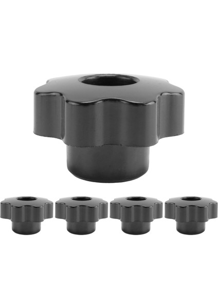 5 Adet Siyah Yıldız Kavrama Topuzu, Dişi Diş Çapı 8 Mm, Kafa Çapı 40 mm (Yurt Dışından) fiyatları