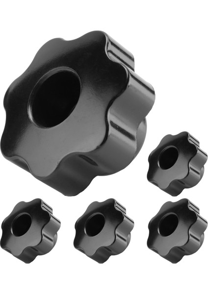 5 Adet Siyah Yıldız Kavrama Topuzu, Dişi Diş Çapı 8 Mm, Kafa Çapı 40 mm (Yurt Dışından) modelleri