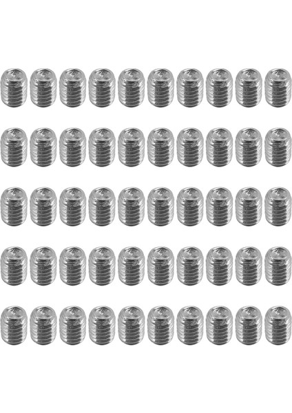 50 Adet M2.5 x 3mm Paslanmaz Çelik Altıgen Soket Seti Grub Vidalar Başsız Fincan Noktası (Yurt Dışından)