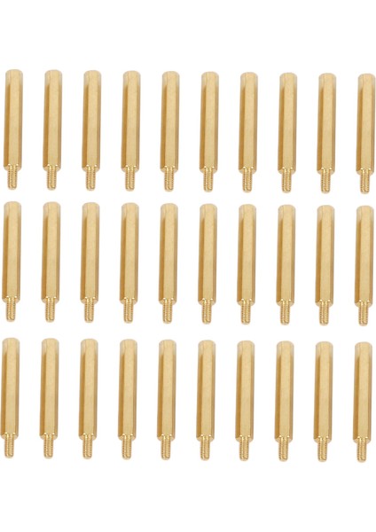 30 Adet M3 3mm Erkek Dişi Pirinç Pcb Spacer Hex Stand-Off Sütunu 30MM (Yurt Dışından)