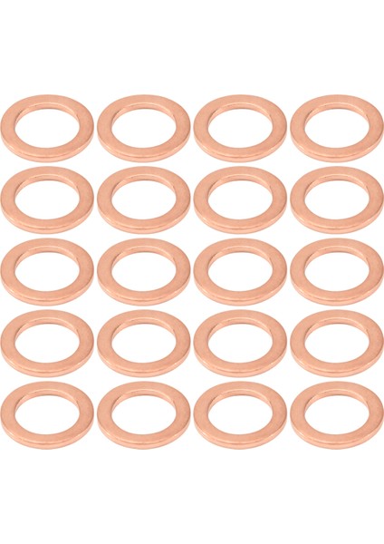 20 Adet 12MM x 18MM x 1.5mm Bakır Düz Yı Halkası Sızdırmazlık Parçaları (Yurt Dışından) fiyatları