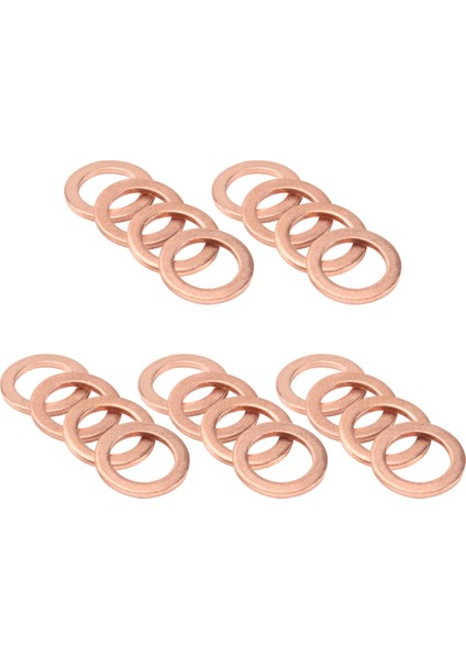 20 Adet 12MM x 18MM x 1.5mm Bakır Düz Yı Halkası Sızdırmazlık Parçaları (Yurt Dışından) modelleri