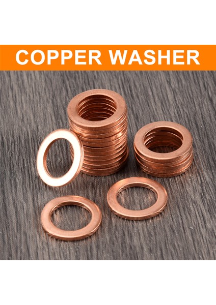 20 Adet 12MM x 18MM x 1.5mm Bakır Düz Yı Halkası Sızdırmazlık Parçaları (Yurt Dışından) indirimleri